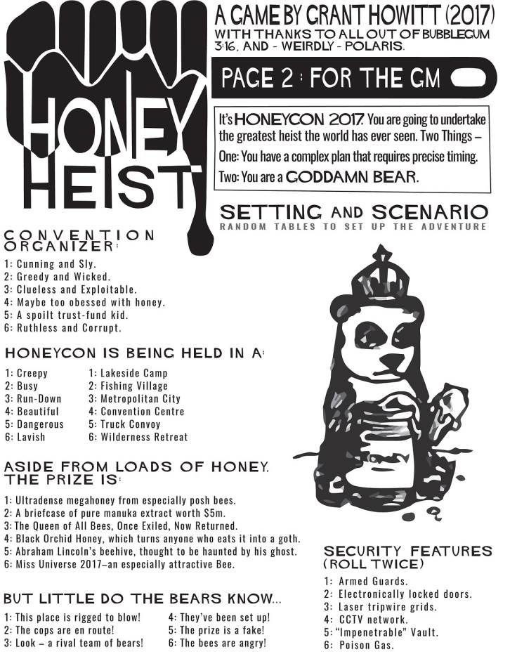 Teen Programming–Honey Heist RPG – The Lego Librarian
